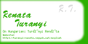 renata turanyi business card